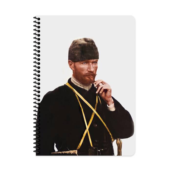 Keskin Color A4 80 Yaprak Çizgili Karton Kapak Spiralli Atatürk Defter - 3