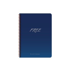 Keskin Color A5 80 Yaprak Çizgisiz Plastik Kapak Free Platinum Defter - 1