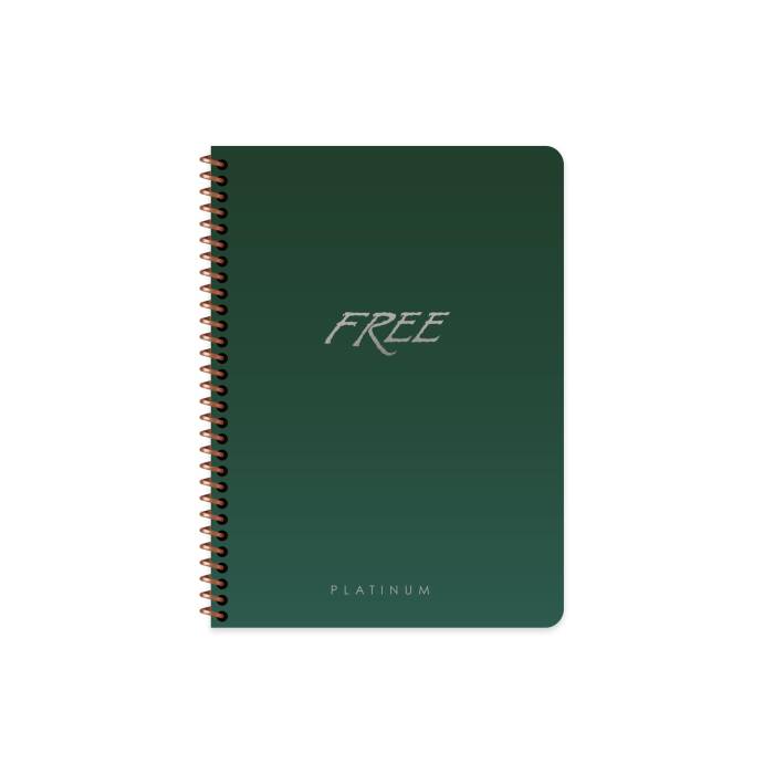 Keskin Color A5 80 Yaprak Çizgisiz Plastik Kapak Free Platinum Defter - 5