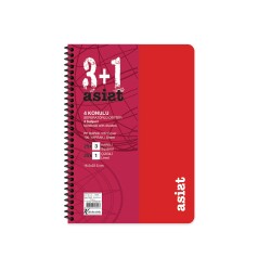 Keskin Color Defter 16,5x22,5 3+1 Ayraçlı Plastik Kapak Asist - 1