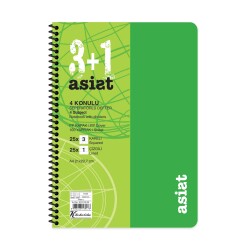 Keskin Color Defter A4 3+1 100 Yaprak Ayraçlı Plastik Kapak Asist - 2