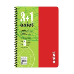 Keskin Color Defter A4 3+1 100 Yaprak Ayraçlı Plastik Kapak Asist - 3