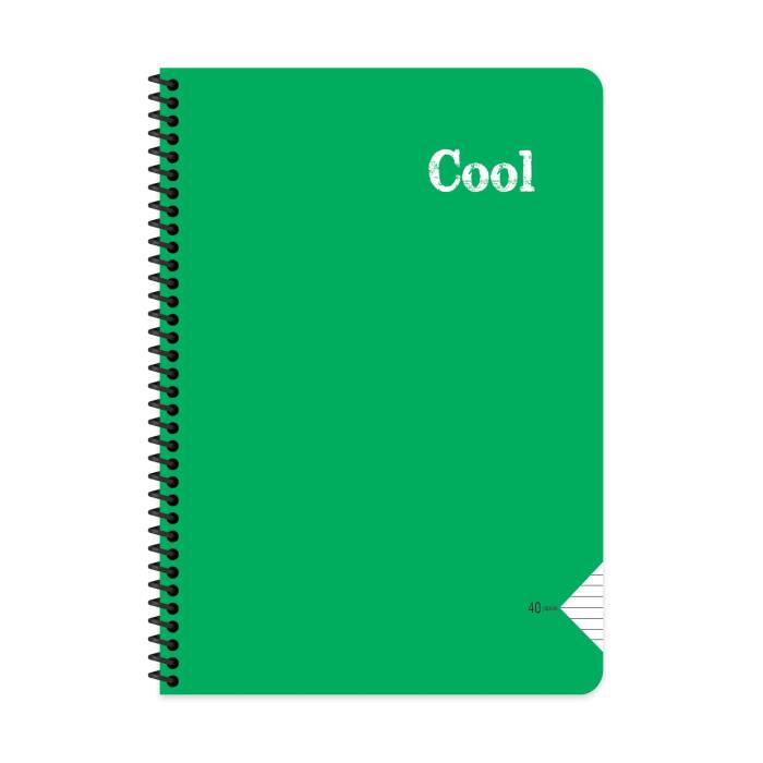 Keskin Color Defter A4 40 Yaprak Çizgili Plastik Kapak Spiralli Cool Defter - 1