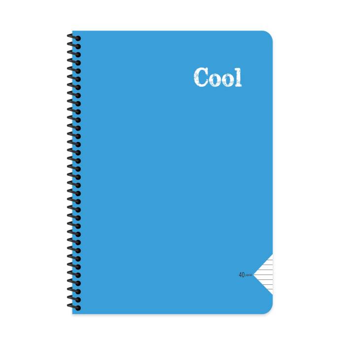 Keskin Color Defter A4 40 Yaprak Çizgili Plastik Kapak Spiralli Cool Defter - 8