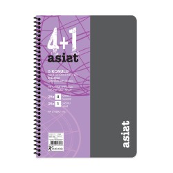 Keskin Color Defter A4 4+1 125 Yaprak Ayraçlı Plastik Kapak Asist - 6