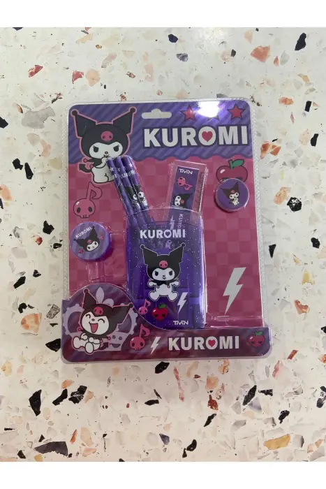 Kuromi Kırtasiye Seti 7 Parça - 1