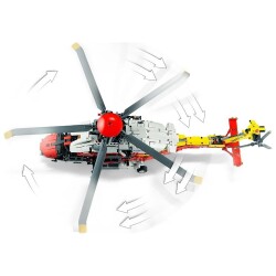 LEGO Technic Airbus H175 Kurtarma Helikopteri 42145 - 4