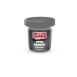 Lets Tek Renk Oyun Hamuru Gri 115 Gr L8440-13 - Lets