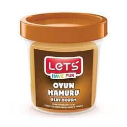 Lets Tek Renk Oyun Hamuru Kahverengi 115 Gr - Lets