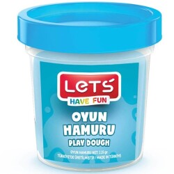 Lets Tek Renk Oyun Hamuru Mavi 115 Gr - Lets