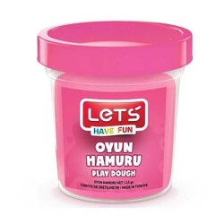 Lets Tek Renk Oyun Hamuru Pembe 115 Gr - Lets