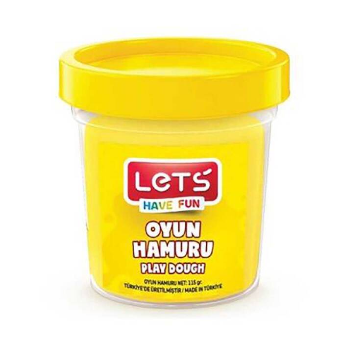 Lets Tek Renk Oyun Hamuru Sarı 115 Gr - 1