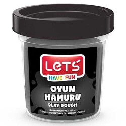 Lets Tek Renk Oyun Hamuru Siyah 115 Gr L8440-10 - Lets