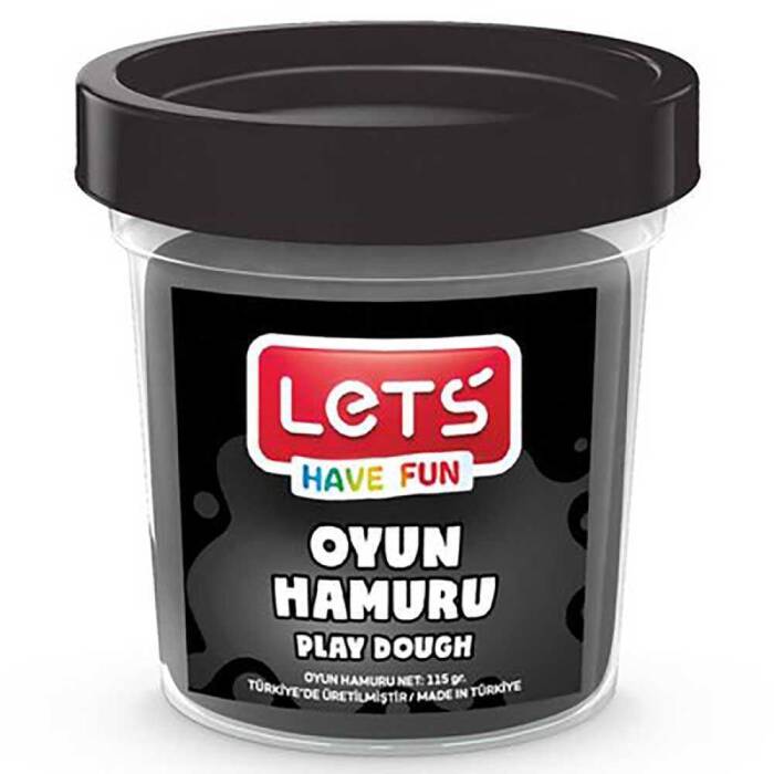 Lets Tek Renk Oyun Hamuru Siyah 115 Gr L8440-10 - 1