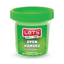 Lets Tek Renk Oyun Hamuru Yeşil 115 Gr - Lets