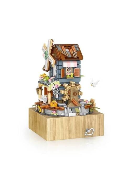 LOZ 1239 Ideas Windmill Music Box - 2