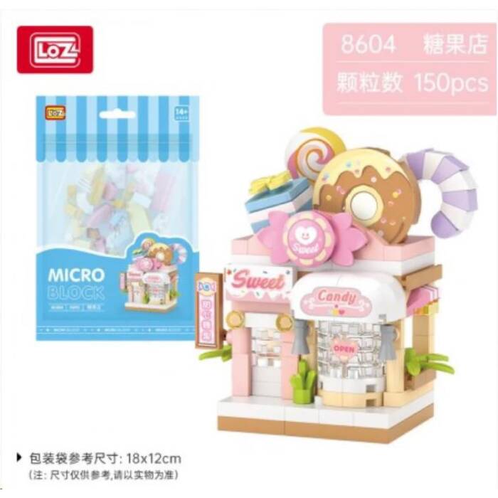 Loz 8604 Micro Block Bag Candy Shop - 2