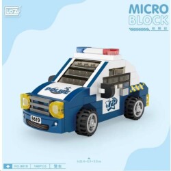 Loz 8619 Micro Block Bag Police Car - 1