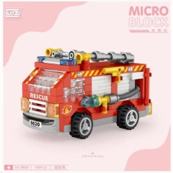 Loz 8620 Micro Block Bag Fire Engine Truck - 2