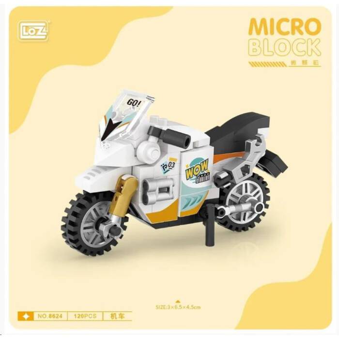 Loz 8624 Micro Block Bag Motorbike - 1