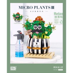 Loz Mini Blocks - Cactus Building Bricks Set LZ1245 - 2