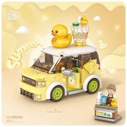 LOZ Mini Car Series Duck Lemon Tea Car (260pcs) Mini Blocks LZ4209 - 3