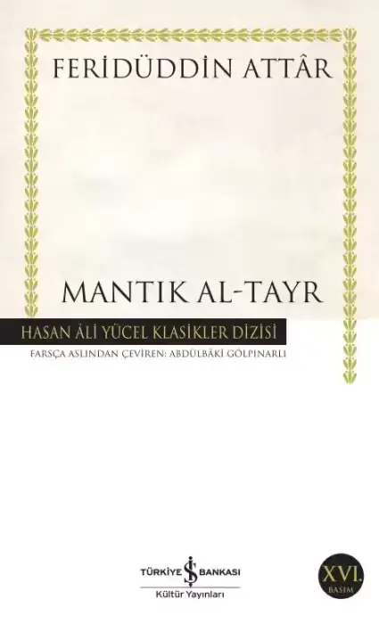 Mantık Al Tayr Hasan Ali Yücel Klasikleri - 1