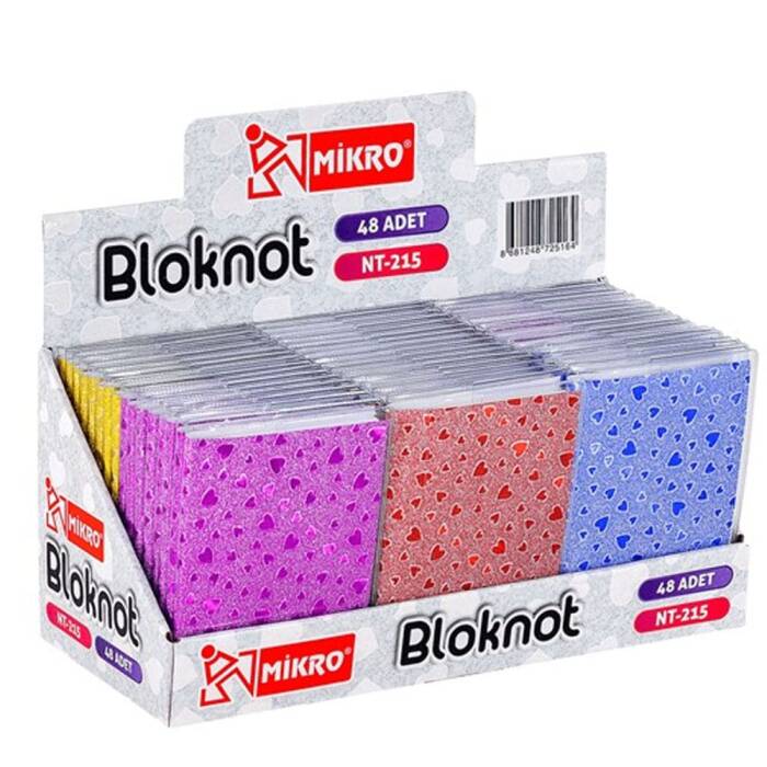 Mikro Not Defteri Bloknot Çizgili NT-215 (Adet Fiyatıdır) - 1