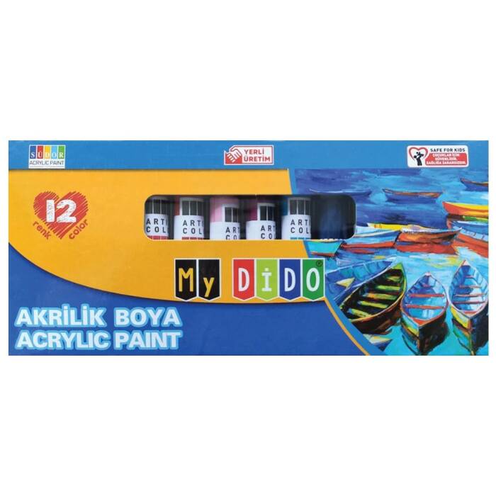 My Dido Akrilik Boya Set 12x9 ML Tüp - 1