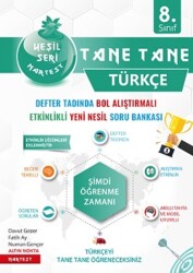 Nartest 8. Sınıf Defter Tadında Tane Tane Türkçe Nartest Yayınevi - Nartest Yayınları