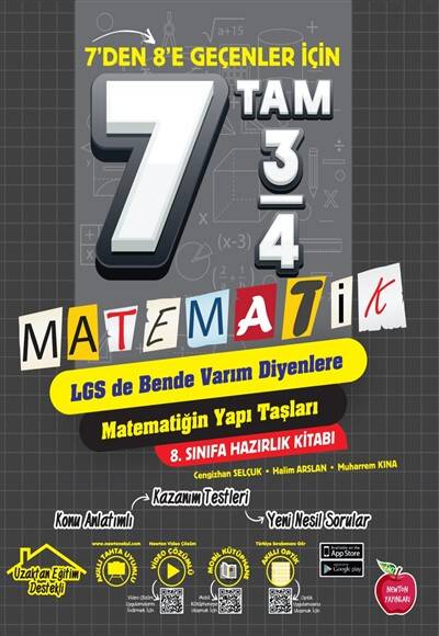 Newton Yayınları 7'den 8'e Geçenler İçin Matematik - 1