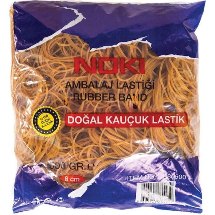 Noki Ambalaj Lastiği Kauçuk 8 Cm 500 Gr Poşet - 1