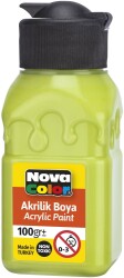 Nova Color Akrilik Boya Şişe 100 Cc Fıstık Yeşili - Nova Color