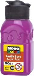 Nova Color Akrilik Boya Şişe 100 Cc Fuşya - Nova Color