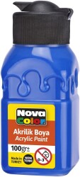 Nova Color Akrilik Boya Şişe 100 CC Mavi - Nova Color