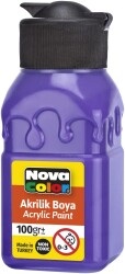 Nova Color Akrilik Boya Şişe 100 Cc Mor - Nova Color