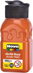 Nova Color Akrilik Boya Şişe 100 Cc Turuncu - Nova Color