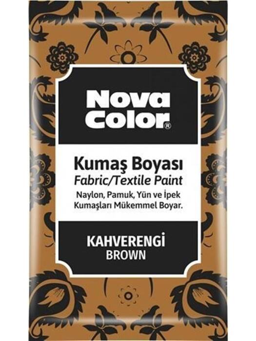 Nova Color Kumaş Boyası Toz 12 Gr Kahve - 1