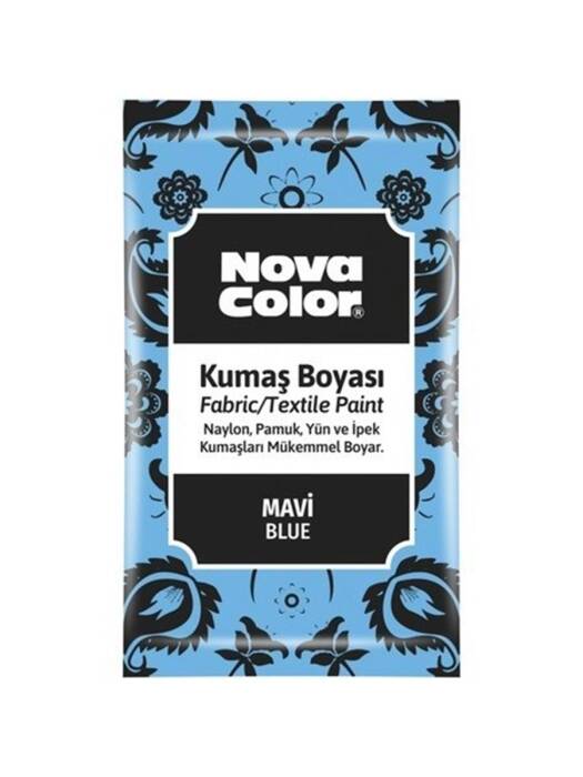 Nova Color Kumaş Boyası Toz 12 Gr Mavi Nc-902 - 1