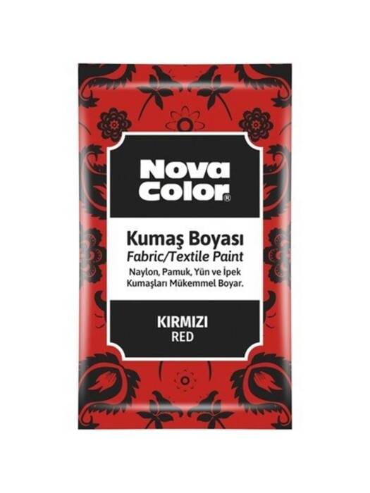 Nova Color Kumas Boyasi Toz Kırmızı 12 Gr - 1