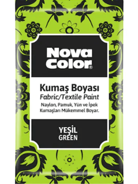 Nova Color Kumaş Boyası Toz Yeşil 12Gr - 1