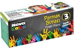 Nova Color Parmak Boyası 3 LÜ NC-137 - Nova Color