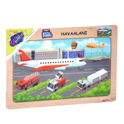 Onyıl Oyuncak Eğitici Puzzle Havaalanı Ahşap - 1