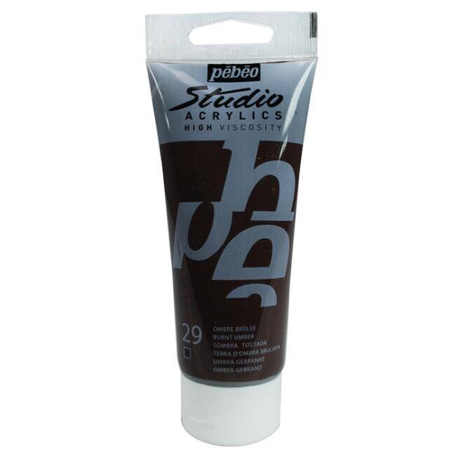 Pebeo Akrilik Studio Boya 100 Ml Burnt Umber - 1