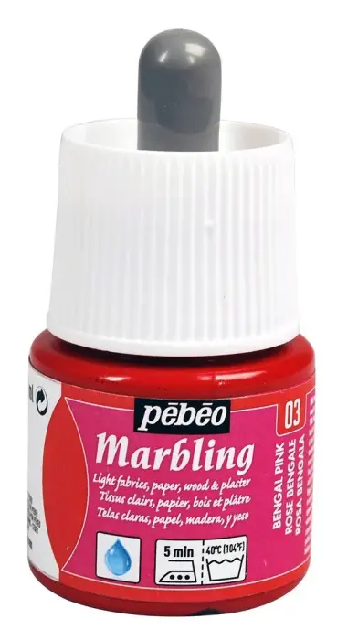 Pebeo Ebru Boyası Marbling 45 Ml Bengal Pink - 1