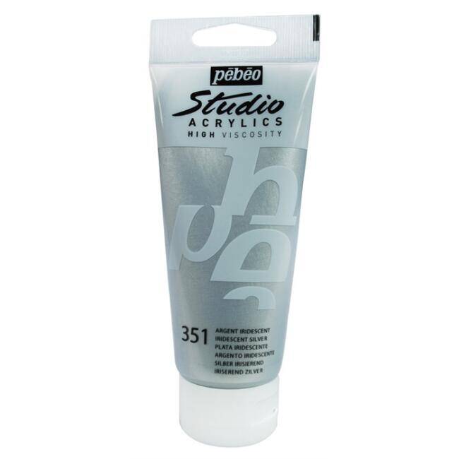 Pebeo Studıo Akrilik Boya 100 Ml Iridescent Silver - 1