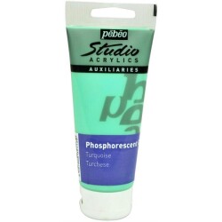 Pebeo Studio Akrilik Boya 100 Ml Phosphorescent Gel Turquoise - Pebeo