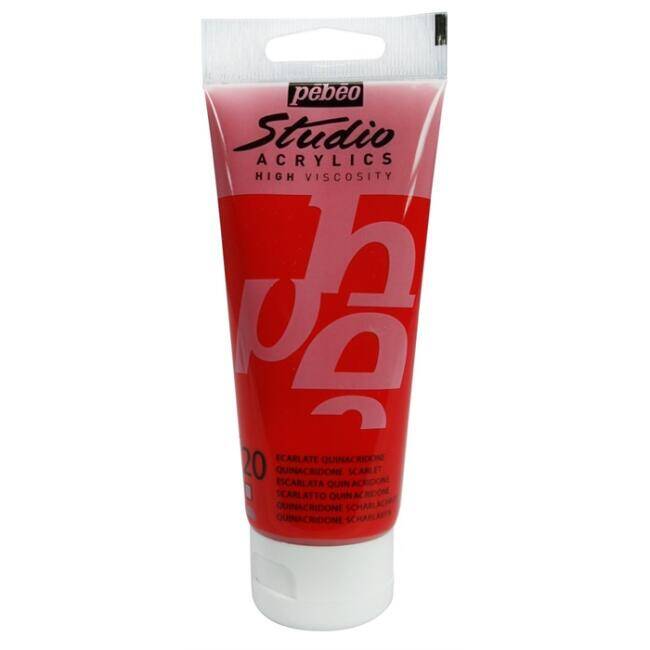 Pebeo Studıo Akrilik Boya 100 Ml Quinacridone Scarlet - 1