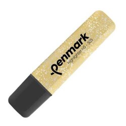 Penmark Fosforlu Kalem Metalik Simli Gold HS-505 - penmark