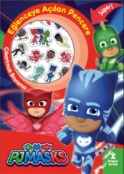 Pjmasks Eğlenceye Açılan Pencere Çıkartmalı Boyama Kitabı Doğan Çocuk - Doğan Çocuk